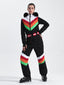 Women's Black Ventilated Snow-Resistant Ski Suit One-Piece Snow Suit
