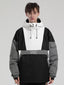 Men's Black & White Baggy Kangaroo Pocket Waterproof Ski Anorak Snowboard Anoraks