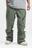 Men's Army Green Multi-Pocket Vented Ski Pants Baggy Snow Pants