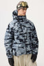 Men's Camouflage Multi-Pocket Face-Vented Ski Jacket Fully Waterproof Snow Jacket