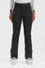 Women's Black Padded Stretch Slim-Fit Ski Pants Snow Pants