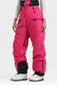 Women's Rose Insulated Baggy Ski Pants With Detachable Suspenders Snow Pants
