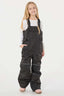 Black Reflective Workwear Ski Bibs Durable Snow Bibs