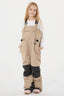 Khaki Reflective Workwear Ski Bibs Durable Snow Bibs