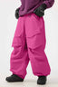Women's Rose Baggy Utility Ski Pants Wear-Resistant Snow Pants