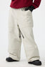 Women's Beige Baggy Workwear Ski Pants Oxford Snow Pants