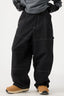 Women's Black Baggy Workwear Ski Pants Oxford Snow Pants