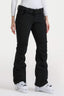 Black Slim-Fit Flared Hem Ski Pants Waterproof Snow Pants