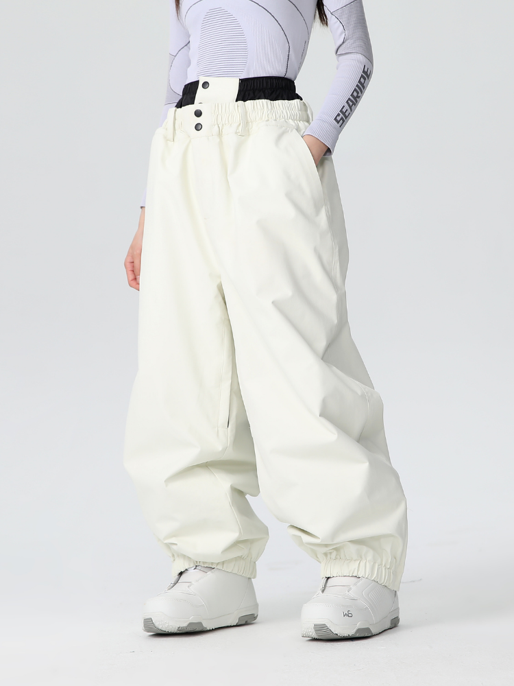 Pantalon de ski freeride imperméable pour femme Baggy
