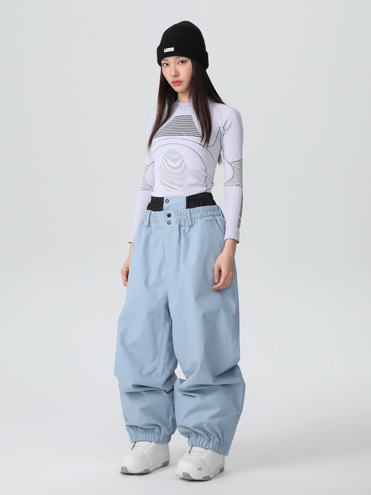 Pantalon de ski freeride imperméable pour femme Baggy