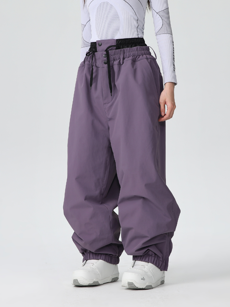 Pantalon de ski freeride imperméable pour femme Baggy
