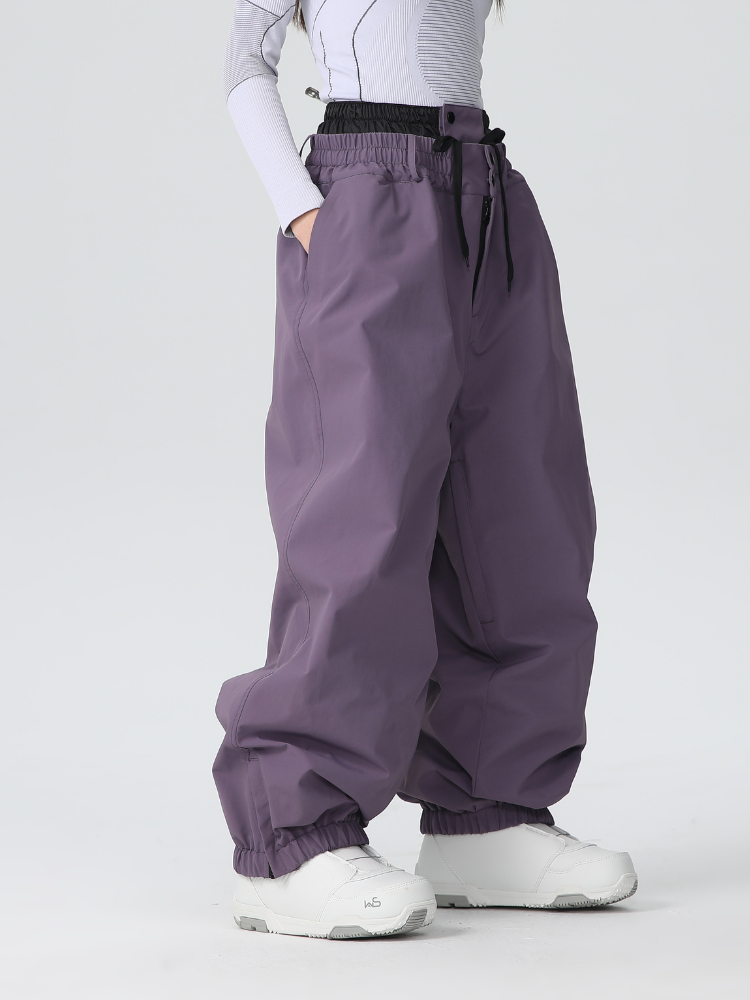 Pantalon de ski freeride imperméable pour femme Baggy