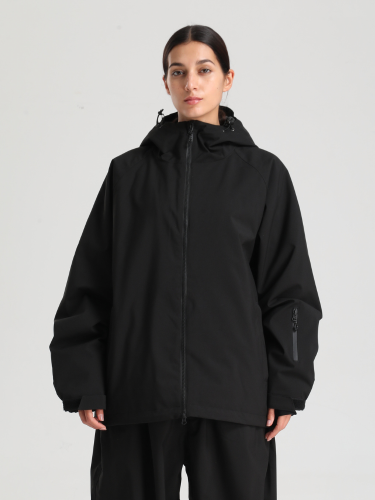 Women's Baggy Snow Jacket Sleek Oversized Snowboard Jacket