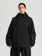 Women's Baggy Snow Jacket Sleek Oversized Snowboard Jacket