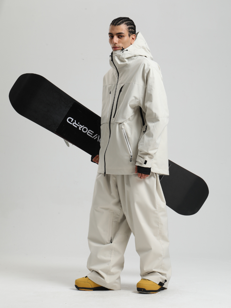 Men's Cargo Snowboard Jacket StormGuard Insulated Baggy Snow Jacket