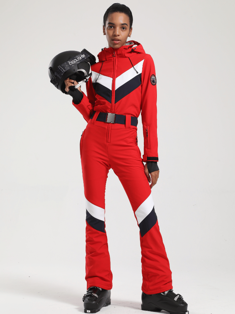 Women's Elegance Slim One Piece Ski Suits