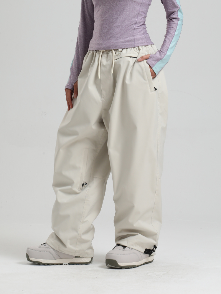Women's Waterproof Snow Pants Sleek Baggy Snowboard Pants