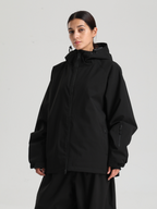 Women's Baggy Snow Jacket Sleek Oversized Snowboard Jacket