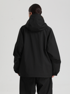 Women's Baggy Snow Jacket Sleek Oversized Snowboard Jacket
