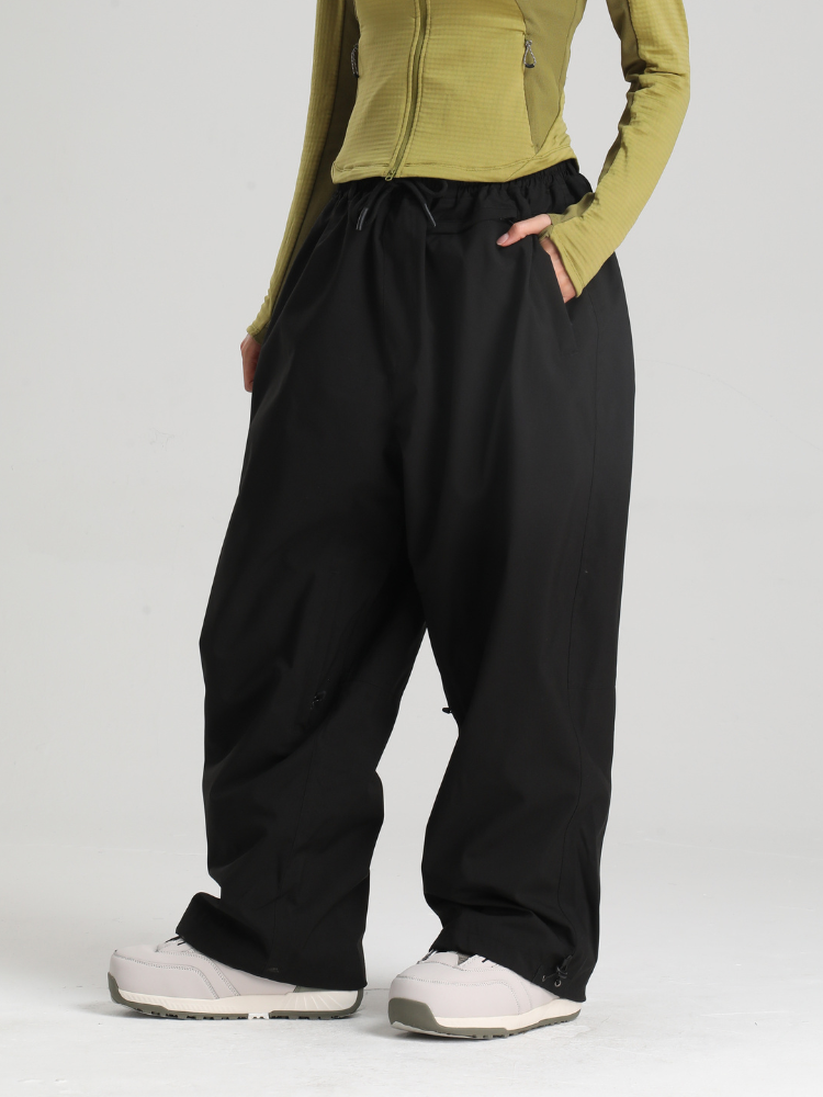 Women's Waterproof Snow Pants Sleek Baggy Snowboard Pants