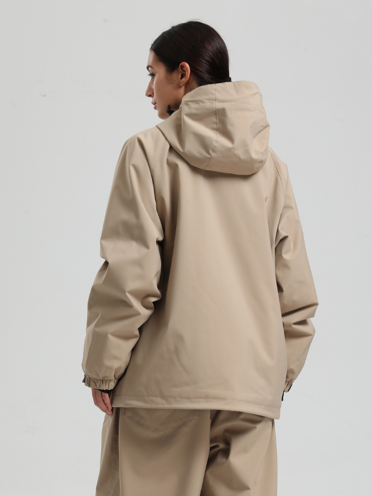 Women's Baggy Snow Jacket Sleek Oversized Snowboard Jacket