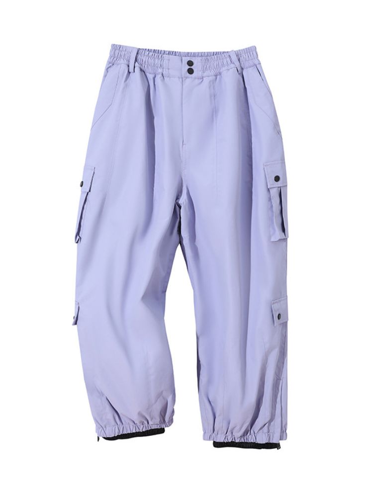 Men's Snow Pant 3L Monochrome Baggy Cargo Pants - Searipe