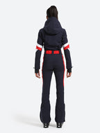 Women's Black Performance Athletic One-Piece Ski Suit Snowboard Suit