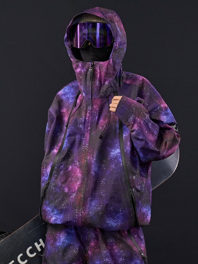 Unisex GlideFlow Shell Ski Jacket Baggy Snowbard Jacket - Doorek