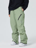 Men's Snowboard Pants Diagonal Zipper Snow Pants