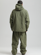 Men's Cargo Snowboard Jacket StormGuard Insulated Baggy Snow Jacket