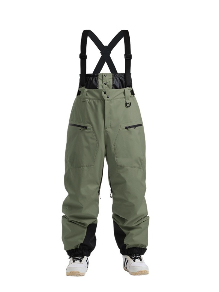 Men's Baggy Snow Pants Alpine Flex Snowboard Bib