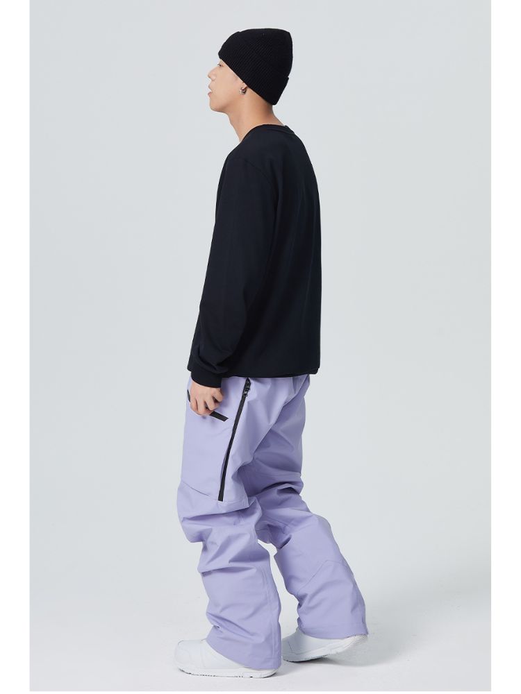 Men's  Snowboard  Side Zipper Snow Pants