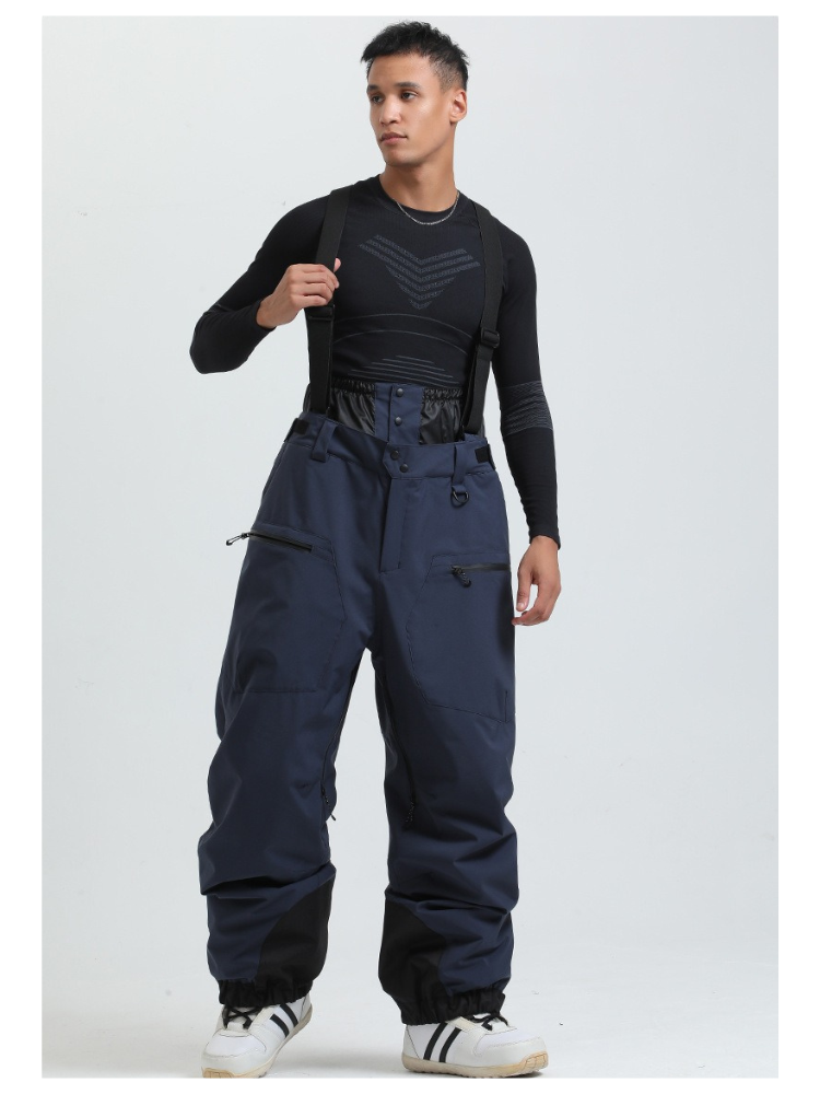 Men's Baggy Snow Pants Alpine Flex Snowboard Bib
