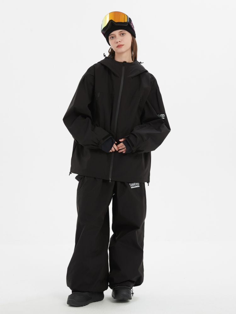 Women's Suspender Baggy Snow Pants