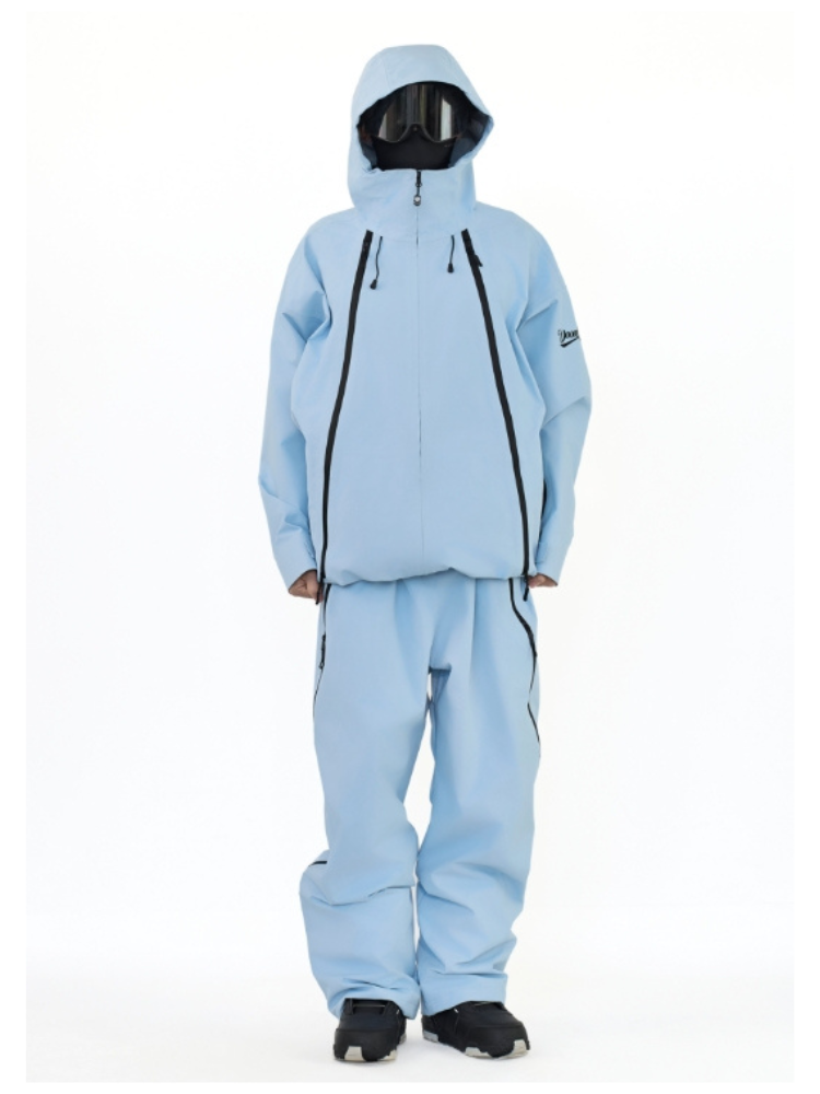 Unisex Snowboard Pants GlideFlow Shell Baggy Ski Pants