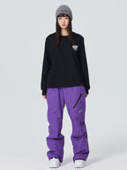 Men's Snowboard Pants Diagonal Zipper Snow Pants