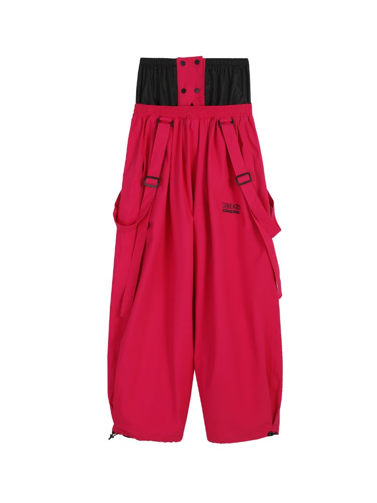 Women's Suspender Baggy Snow Pants
