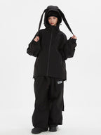 Women's Suspender Baggy Snow Pants -Doorek