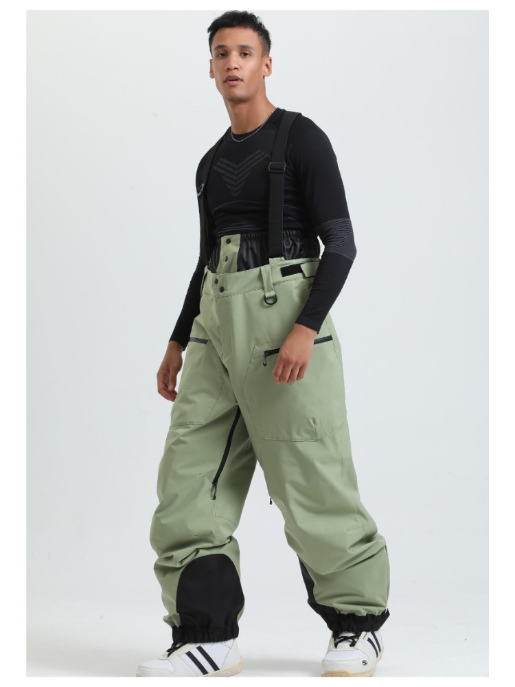 Men's Baggy Snow Pants Alpine Flex Snowboard Bib