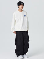 Men's Snow Pant 3L Monochrome Baggy Cargo Pants - Searipe