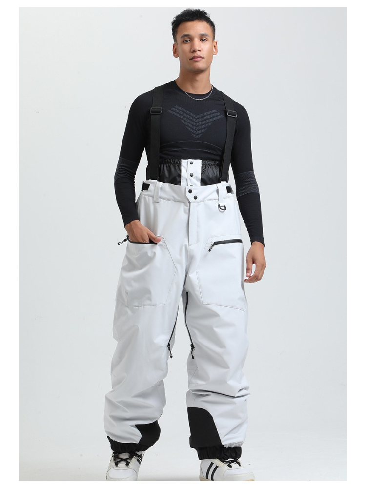 Men's Baggy Snow Pants Alpine Flex Snowboard Bib