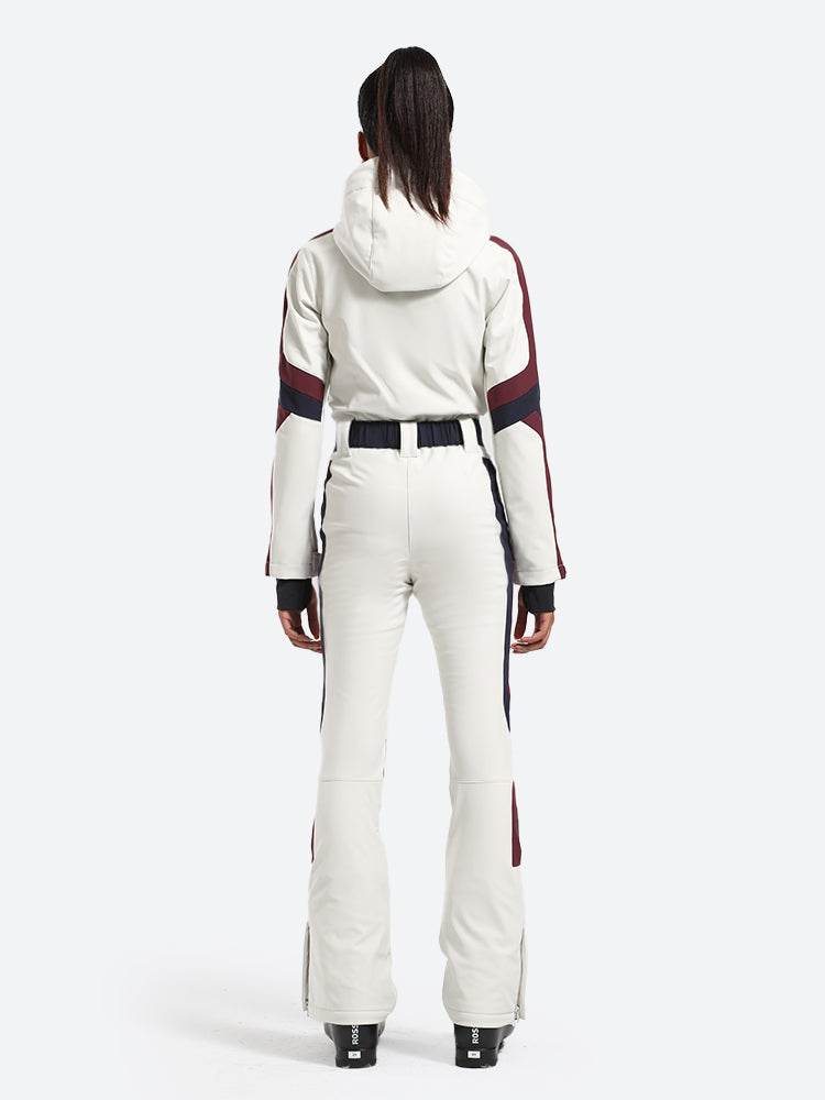 Women's Black Performance Athletic One-Piece Ski Suit Snowboard Suit