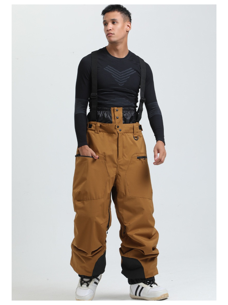 Men's Baggy Snow Pants Alpine Flex Snowboard Bib