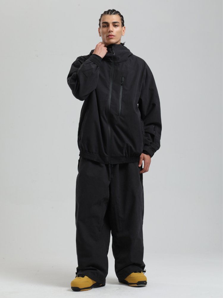 Men' Khaki Snowboard Jakcet Minimalist Freeride Snow Jacket