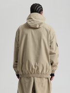 Men' Khaki Snowboard Jakcet Minimalist Freeride Snow Jacket