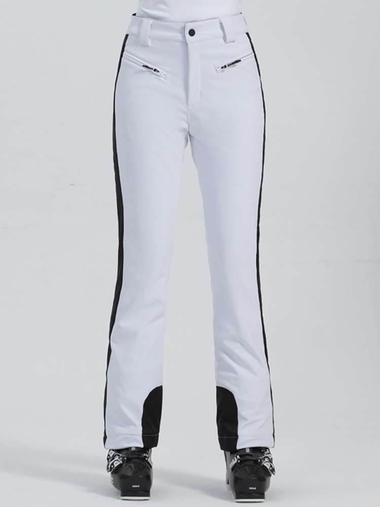 Women's Slim Ski Pants Elegant High Waist Snow Pants