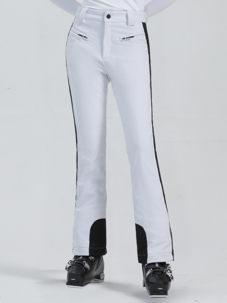 Women's Slim Ski Pants Elegant High Waist Snow Pants