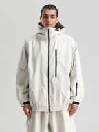 Men' Khaki Snowboard Jakcet Minimalist Freeride Snow Jacket