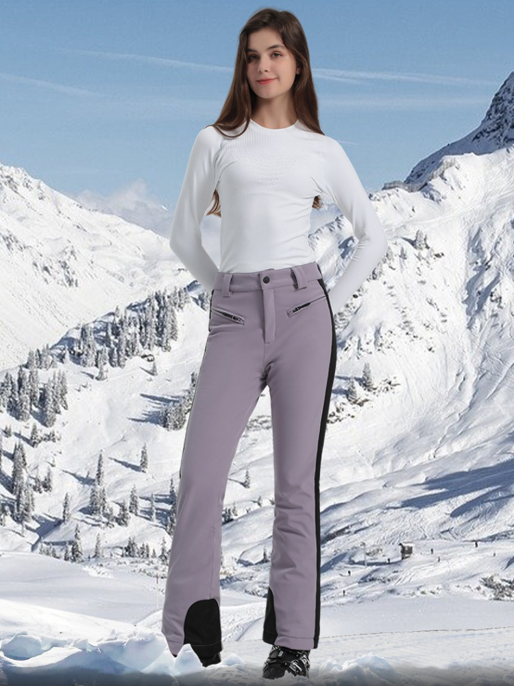 Women's Slim Ski Pants Elegant High Waist Snow Pants Main image