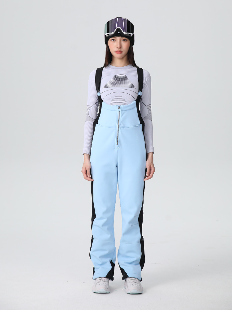 Women's Stretch Fleece-Lined Snow Bib